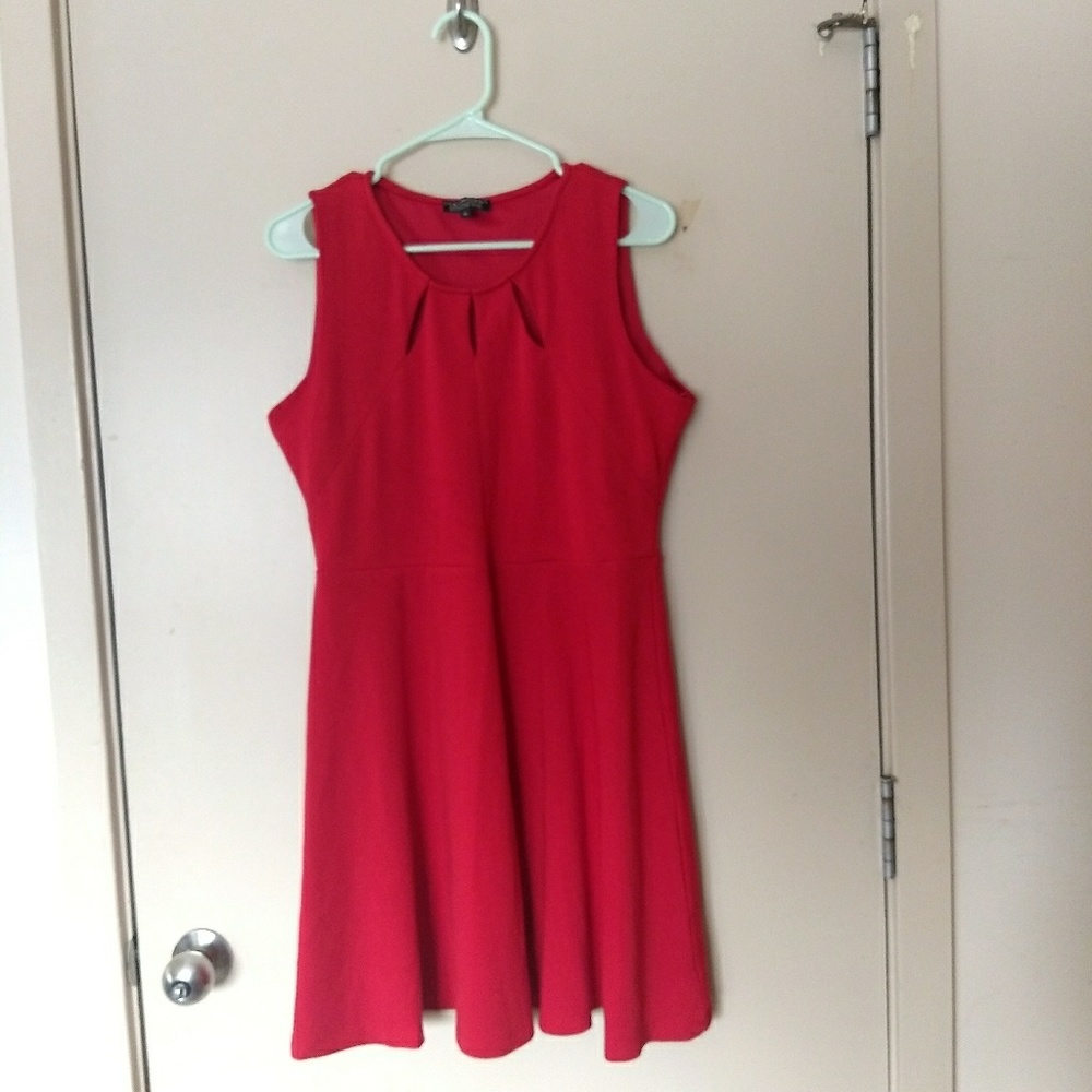 BOGO °Papermoon for Stitch Fix° Red Keyhole Dress